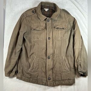 Carbon2Cobalt Size XL Super Heavy Duck Canvas Flannel Lined Winter Coat EUC